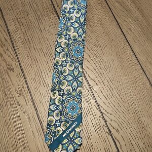 McDonald's Blue, Yellow and White Geometric Medallion Men's Tie